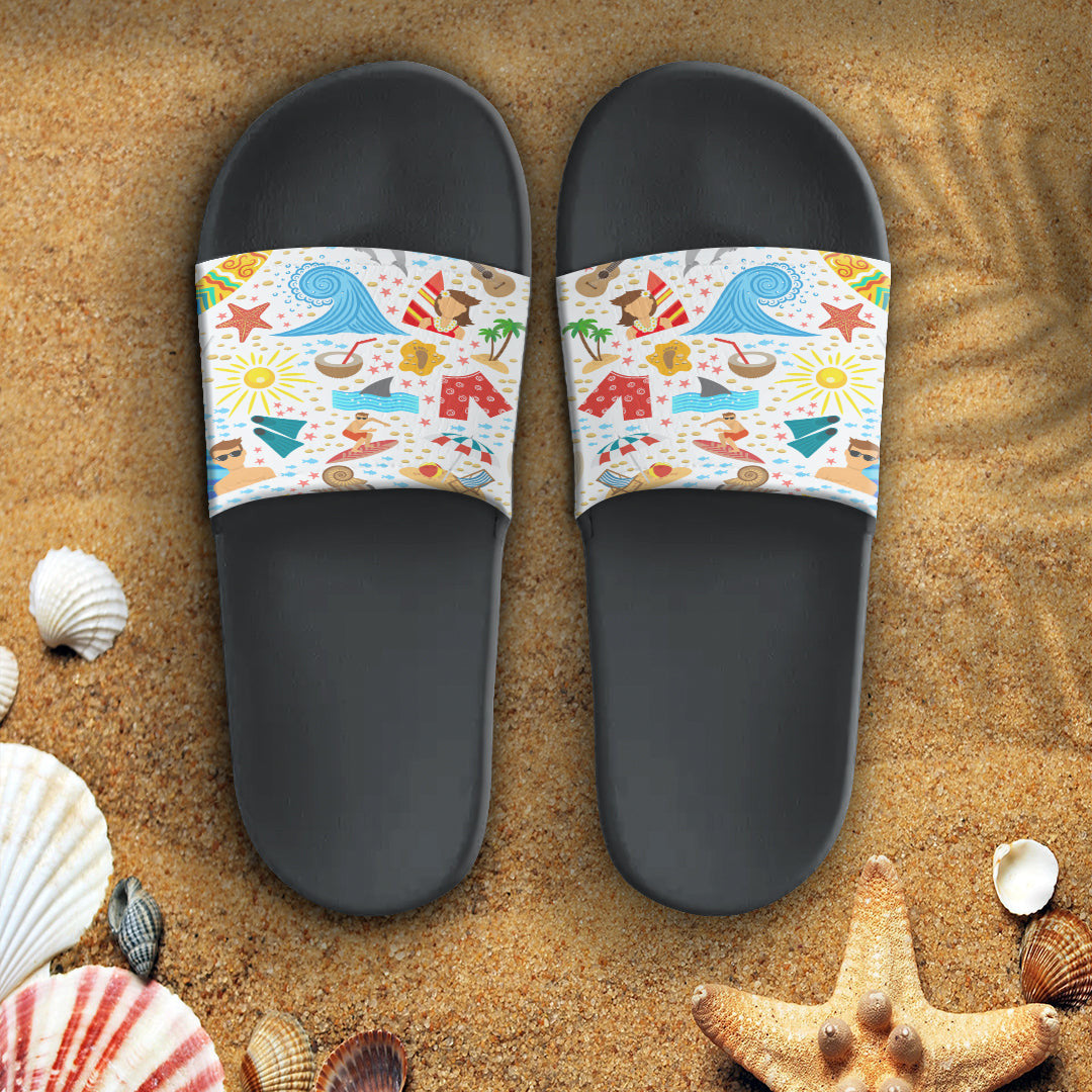 Sandal Summer Pattern Leisure Activities Slide Sandal