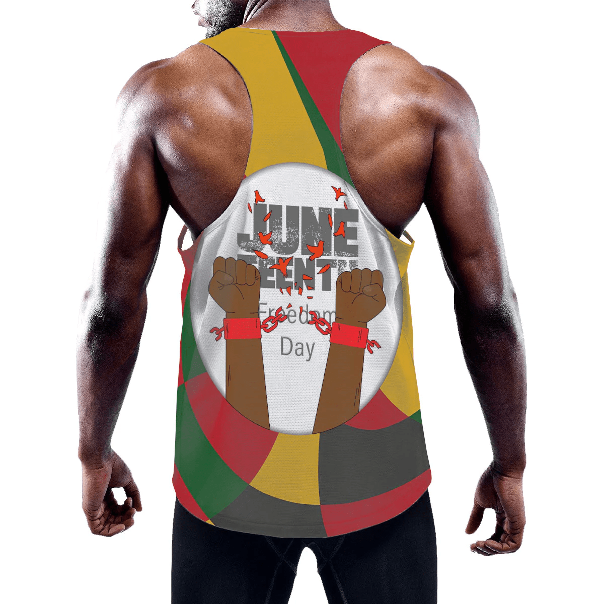 Clothing Hand Flag Juneteenth Chemistry Men's Slim Y Back Muscle Tank Top