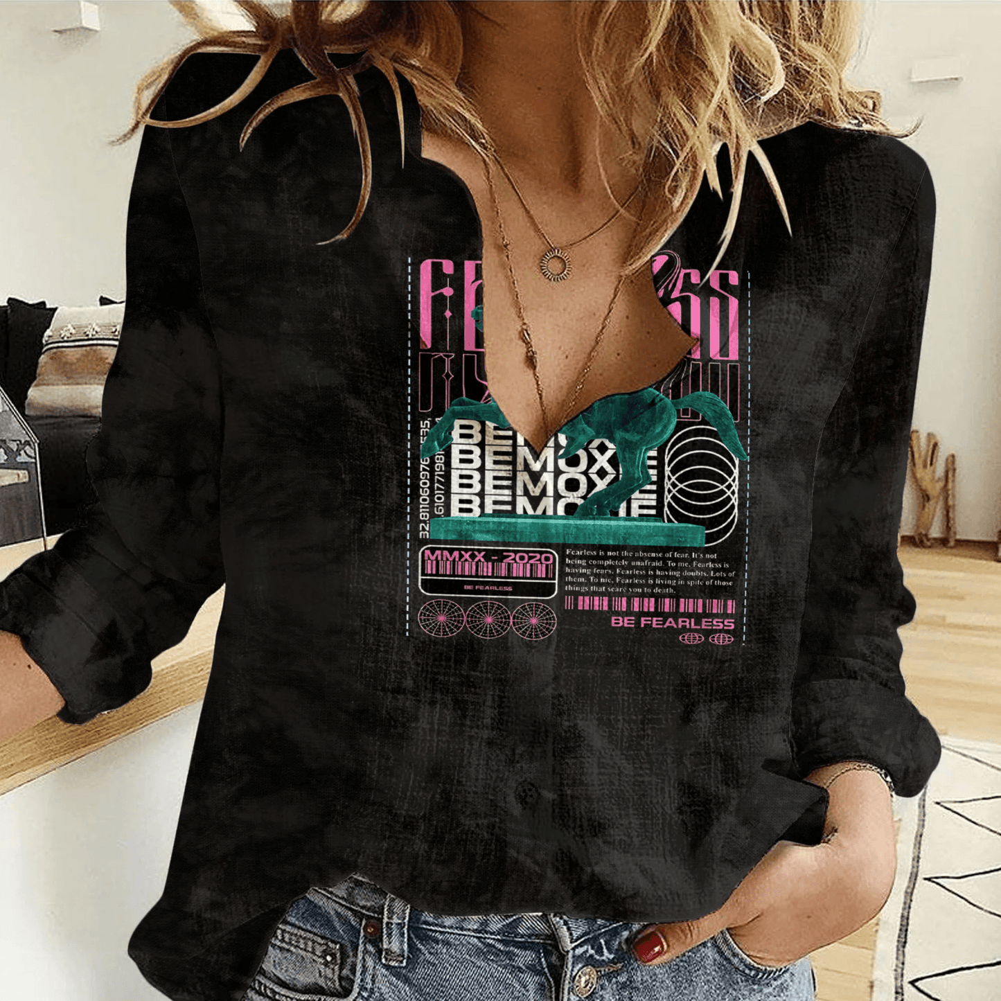 Clothing Be Fearless Women Casual Shirt