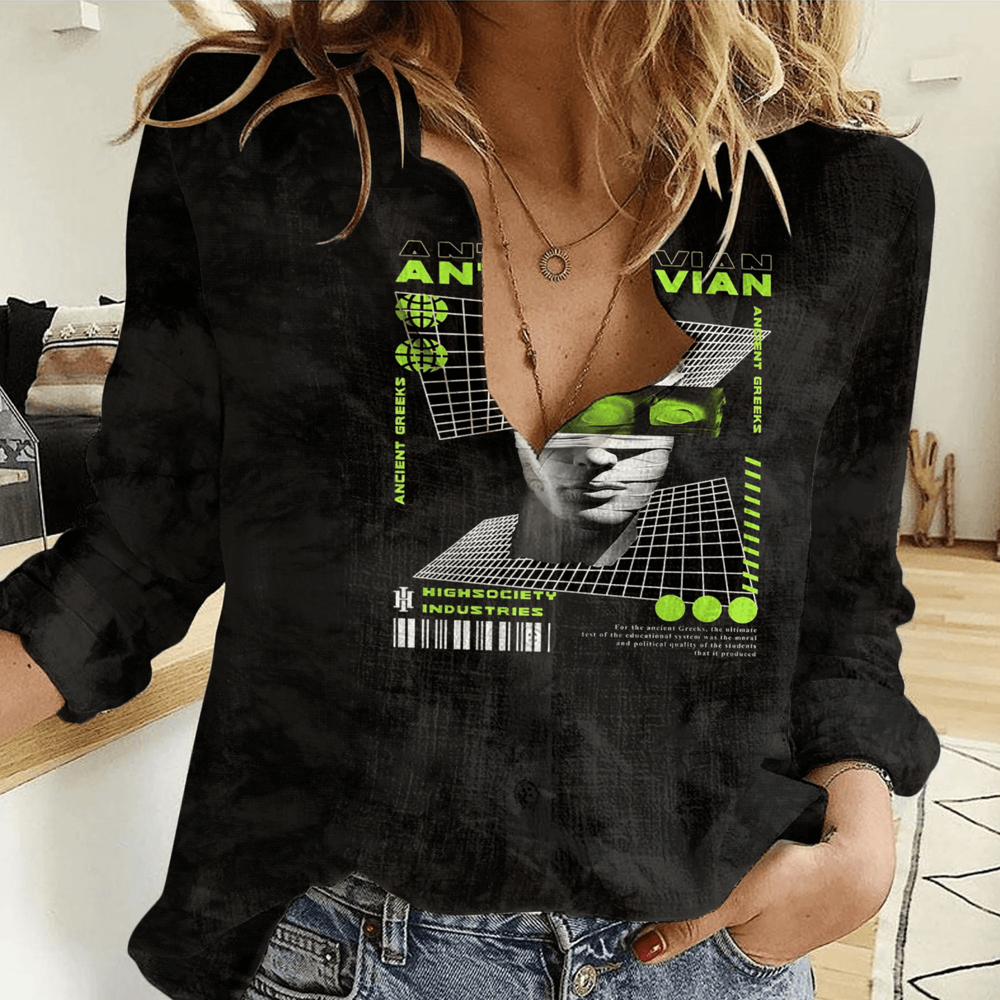 Clothing Antediluvian Women Casual Shirt