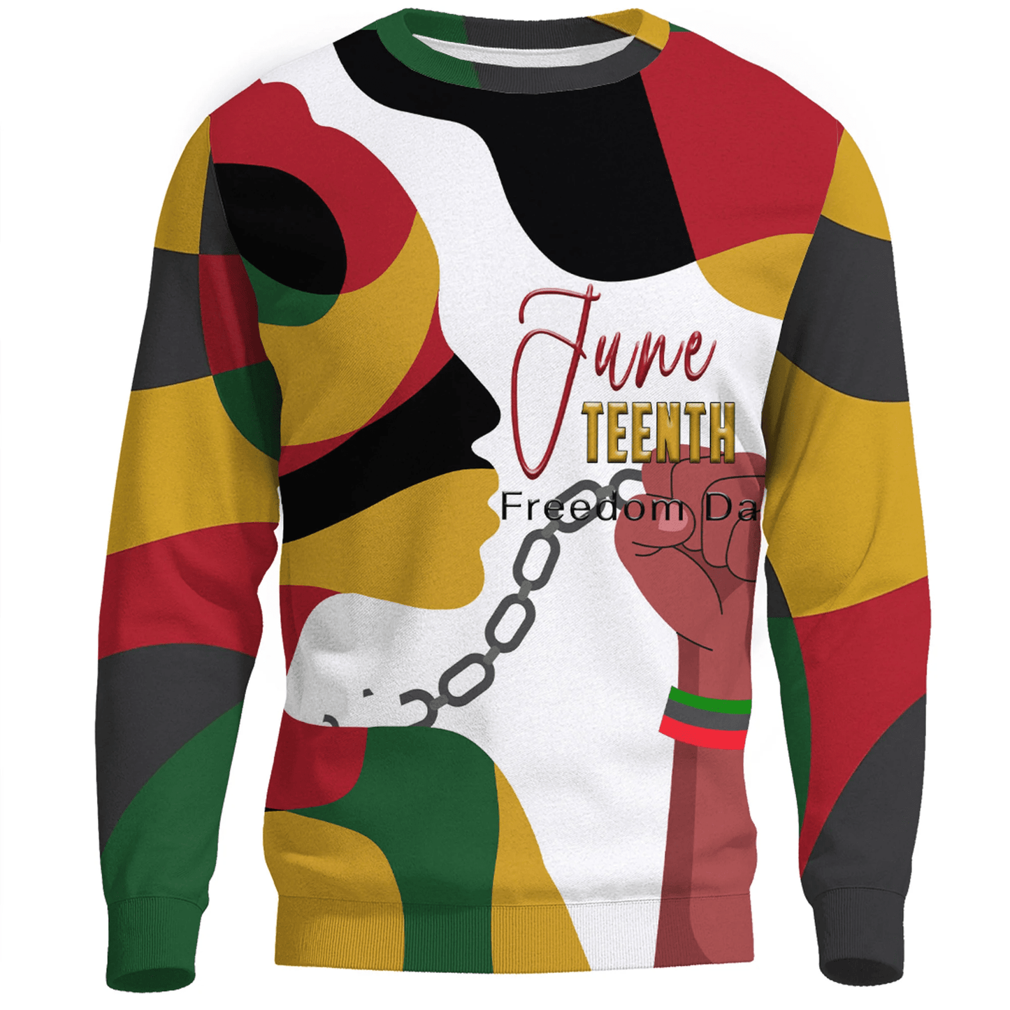 Clothing Face Color Juneteenth Sweatshirts