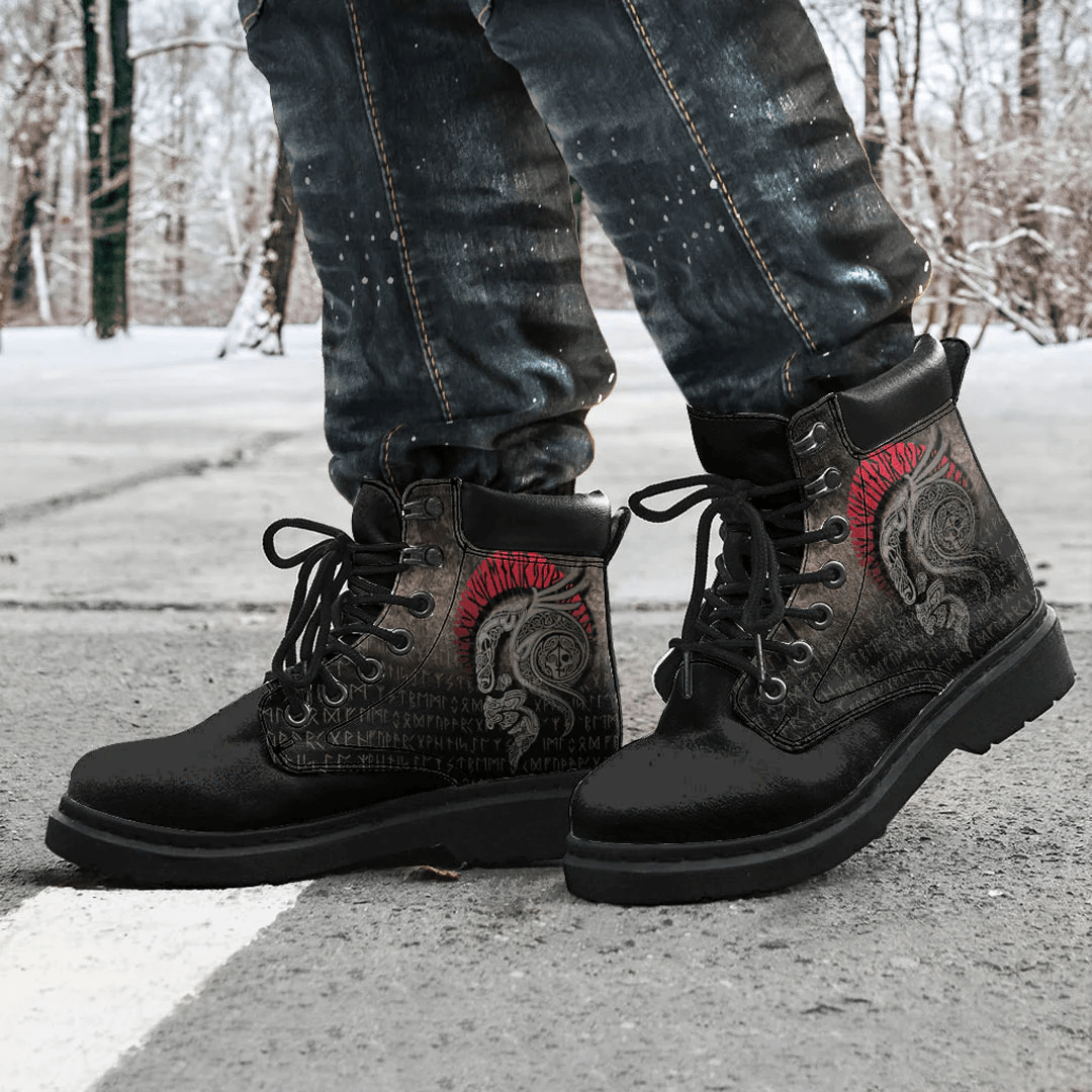 Boots Vikings Loki Red All Season Boots