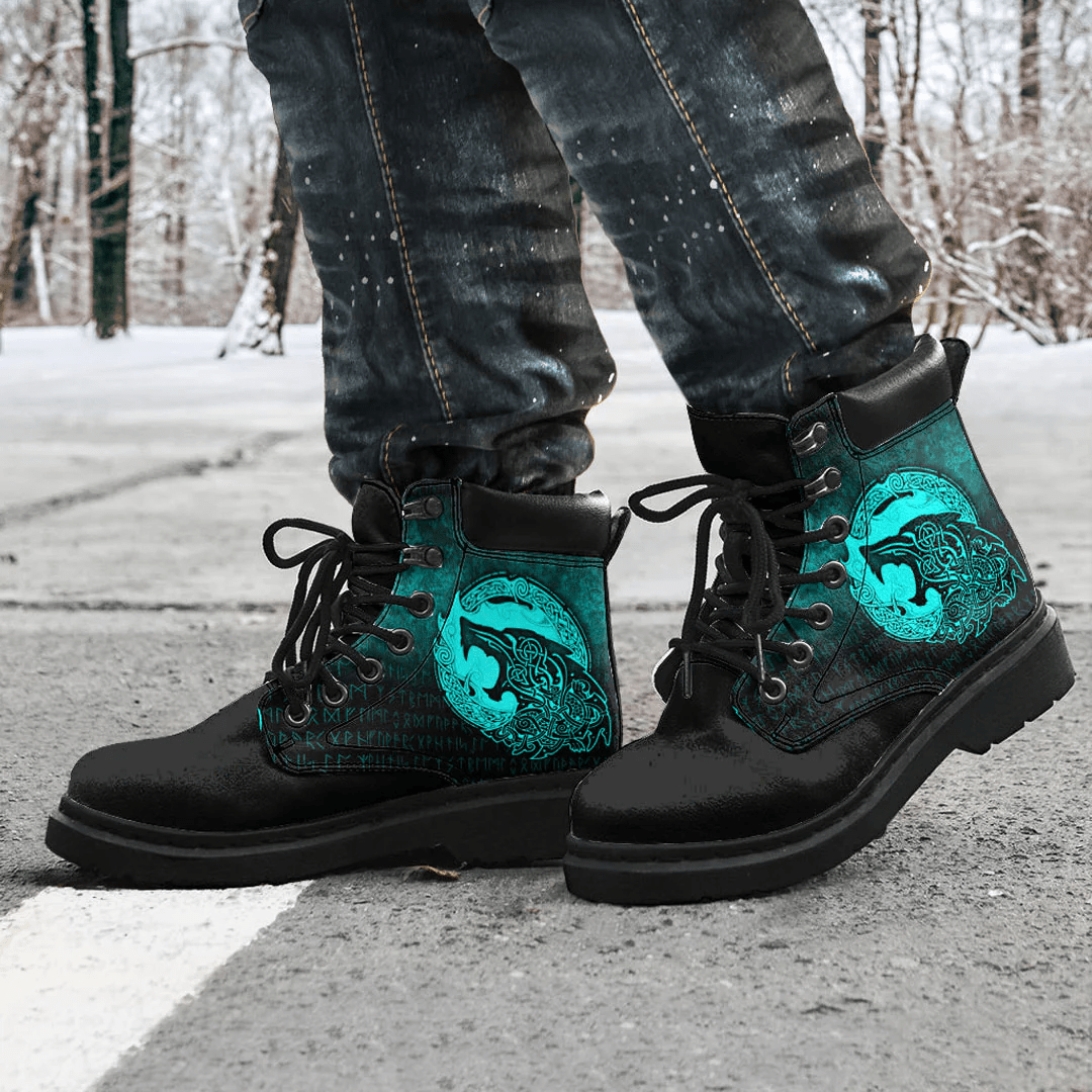 Boots Fenrir Vikingd Tattoo Cyan All Season Boots