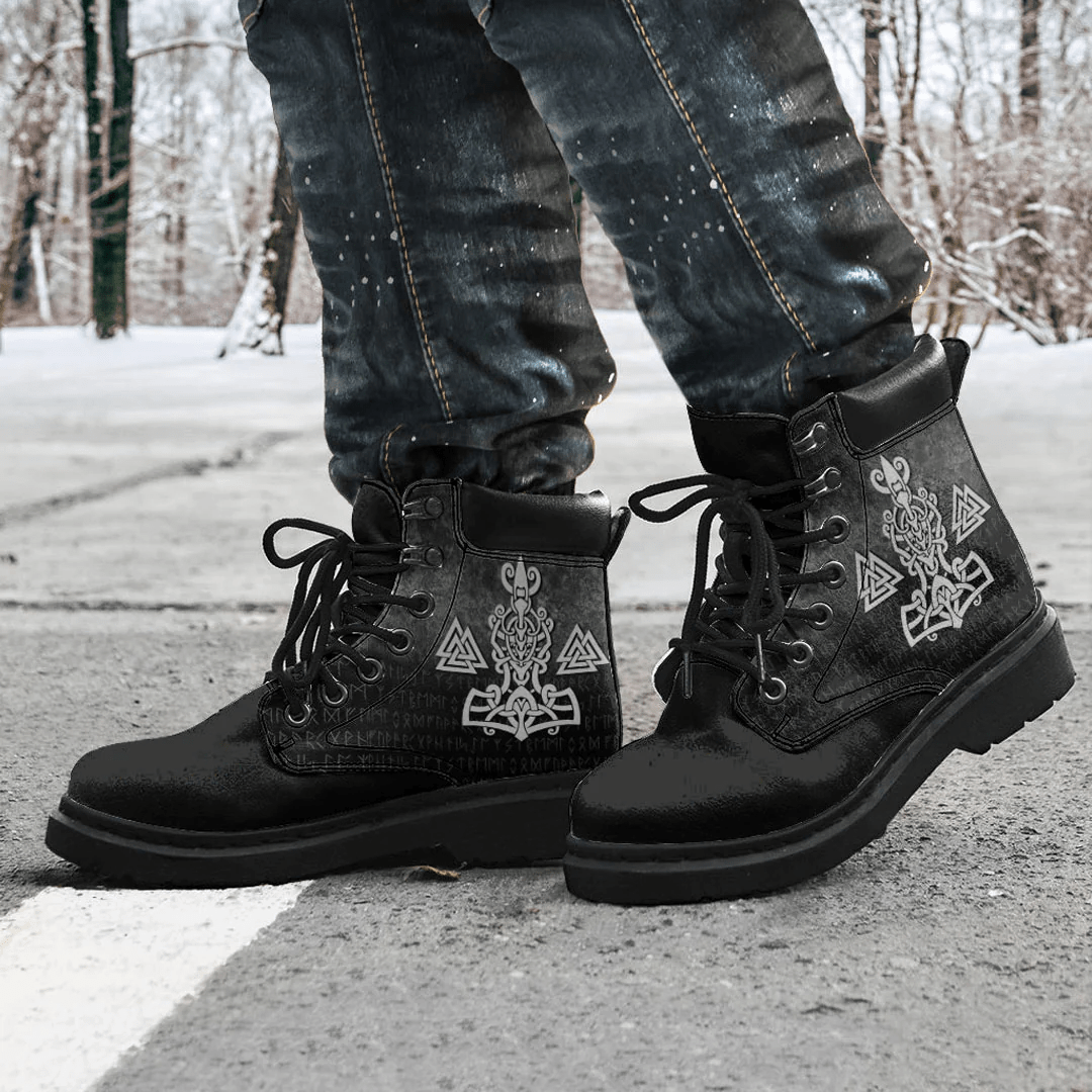 Boots Mjolnir And Valknut All Season Boots