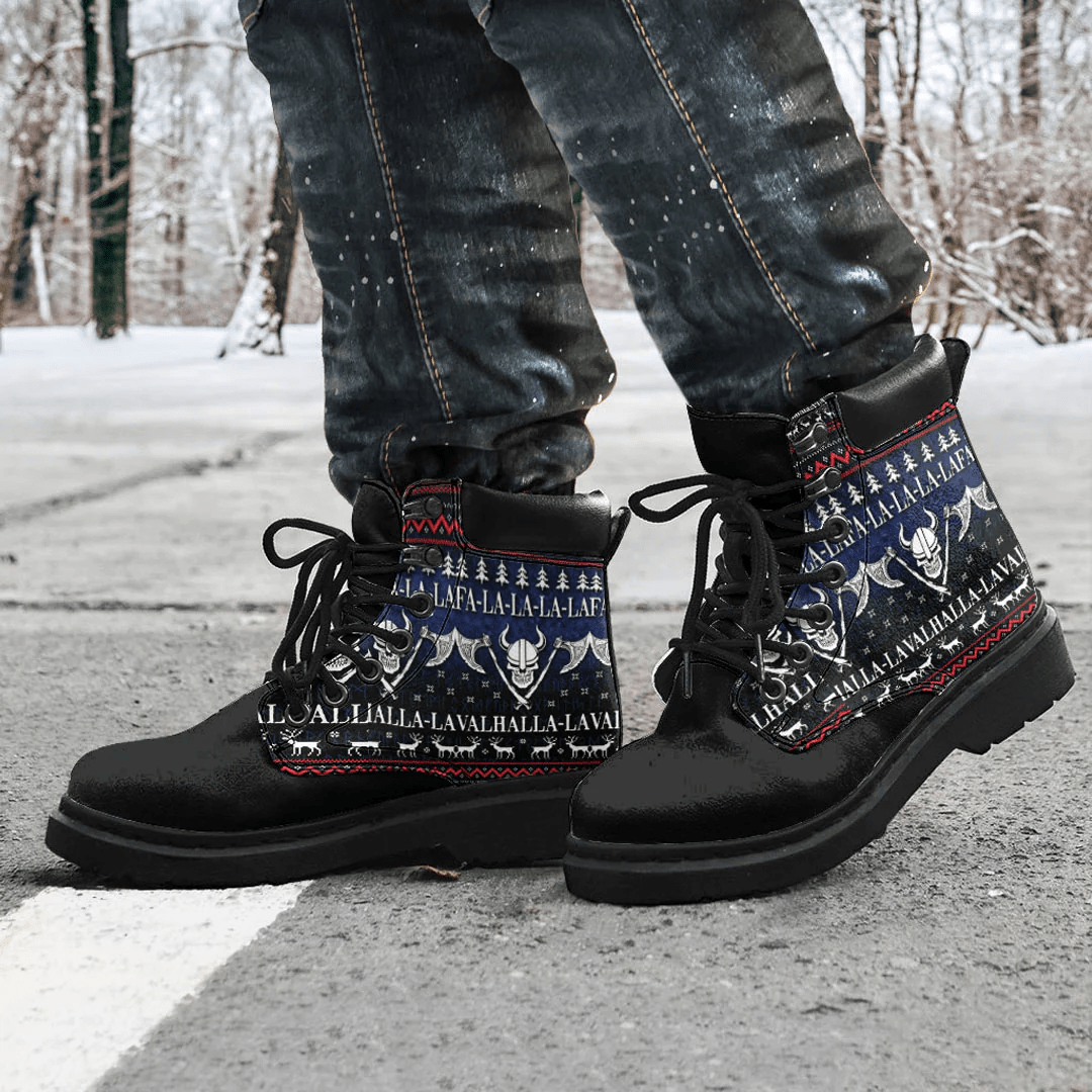 Boots Ugly Christmas Viking Fa La La La La Valhalla La All Season Boots