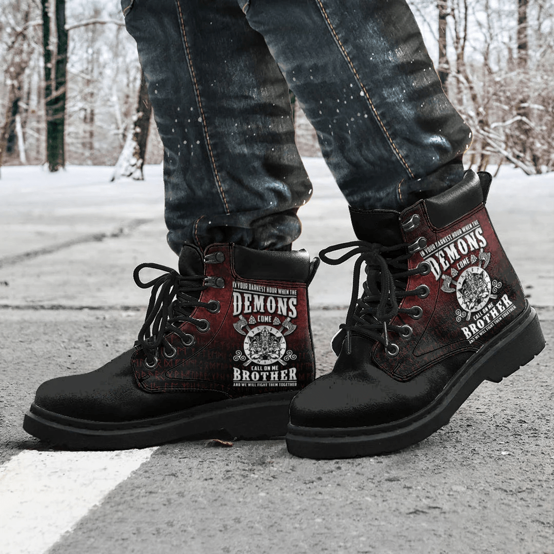 Boots Valhalla Viking Odin Thor Norse Nordic All Season Boots