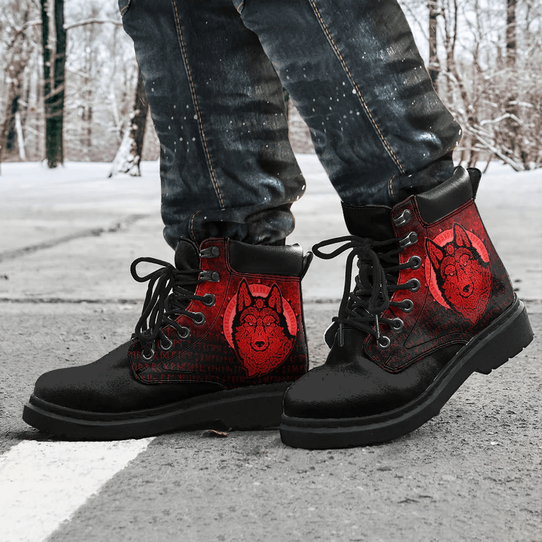 Boots Vikings Northern Wolf Red All Season Boots