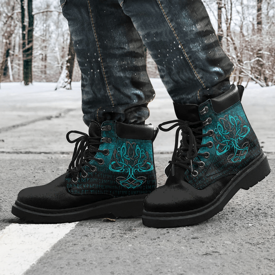Boots Viking Age Yggdrasil Sacred Tree All Season Boots