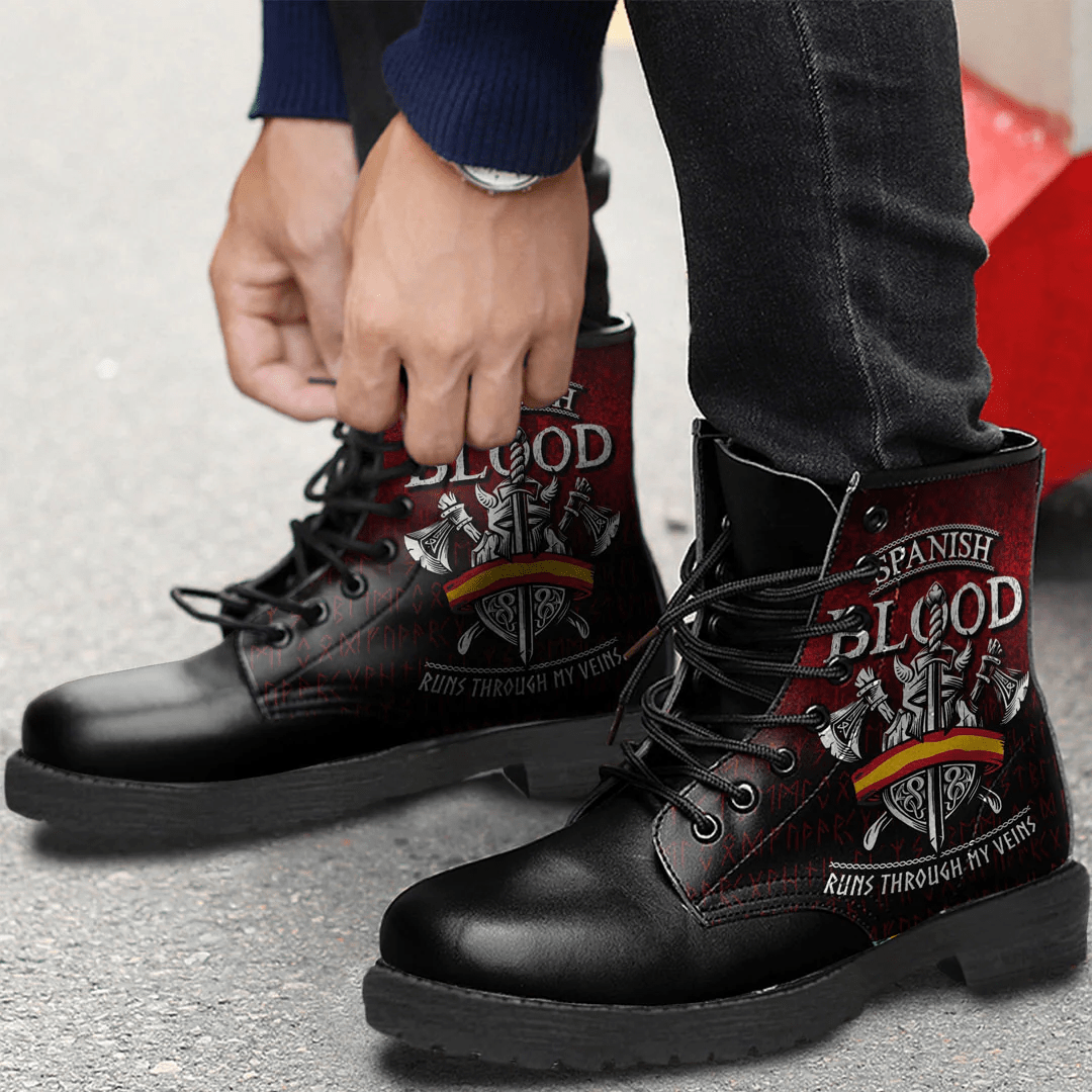Boots Spanish Blood Runs Through My Leather Boots
