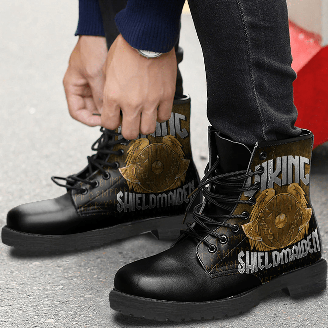 Boots Vikings Shieldmaiden Leather Boots