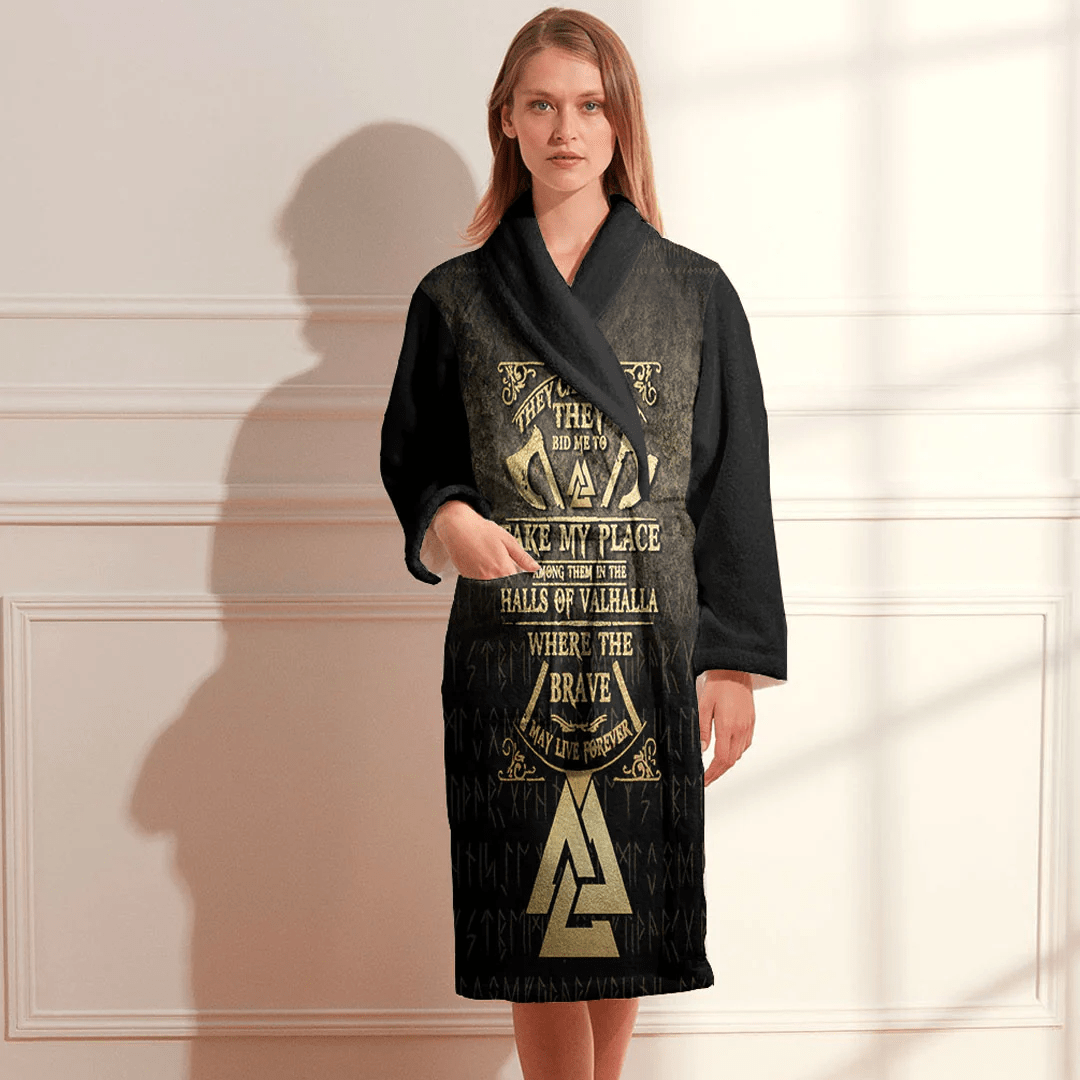 Bathrobe Vikings Hall Of Valhalla Bath Robe