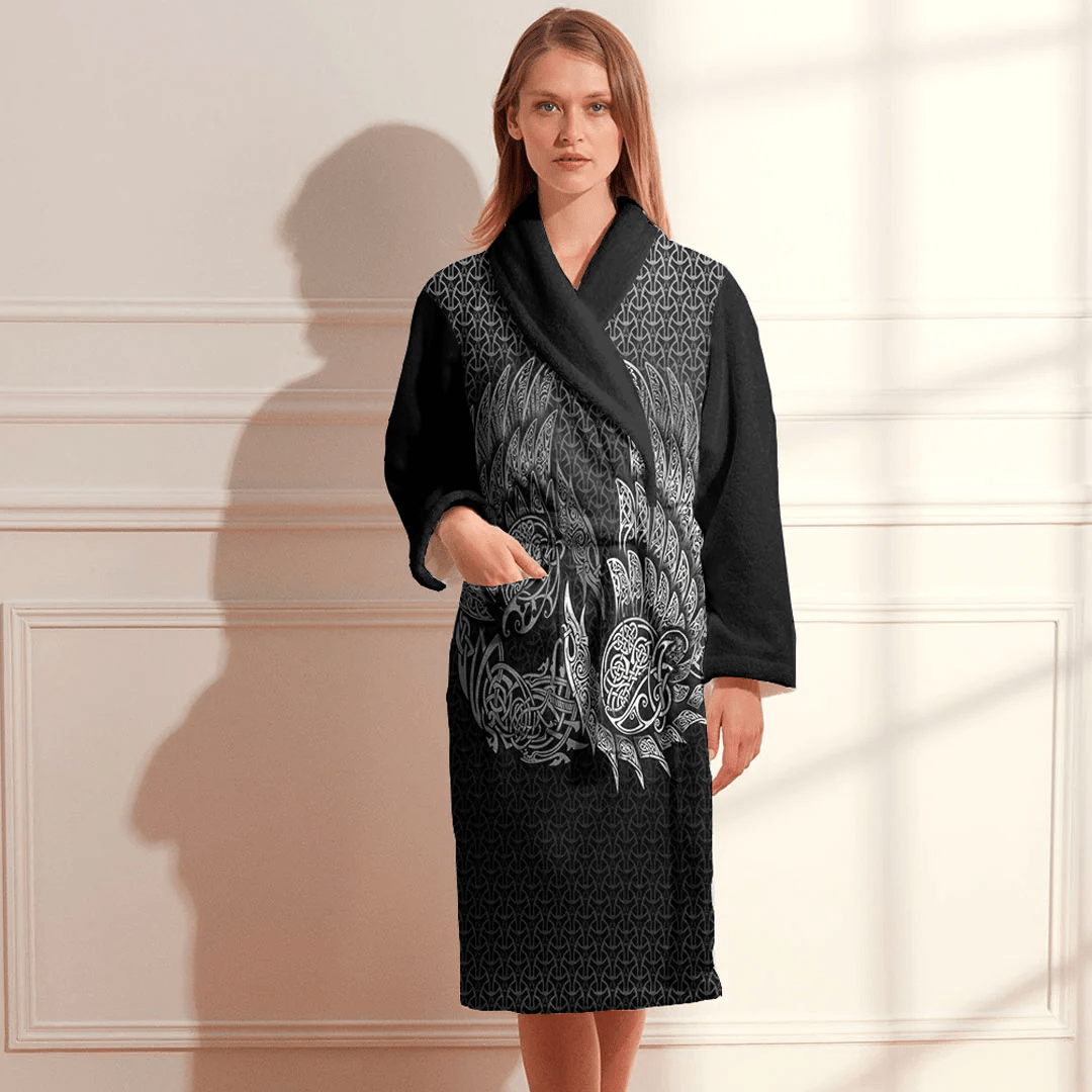Bathrobe Ragnarok Huginn Muninn Silver Bath Robe