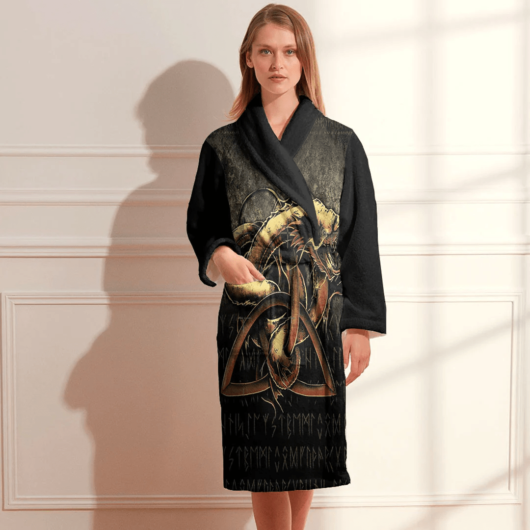 Bathrobe Jormungandr Viking Mythology Bath Robe