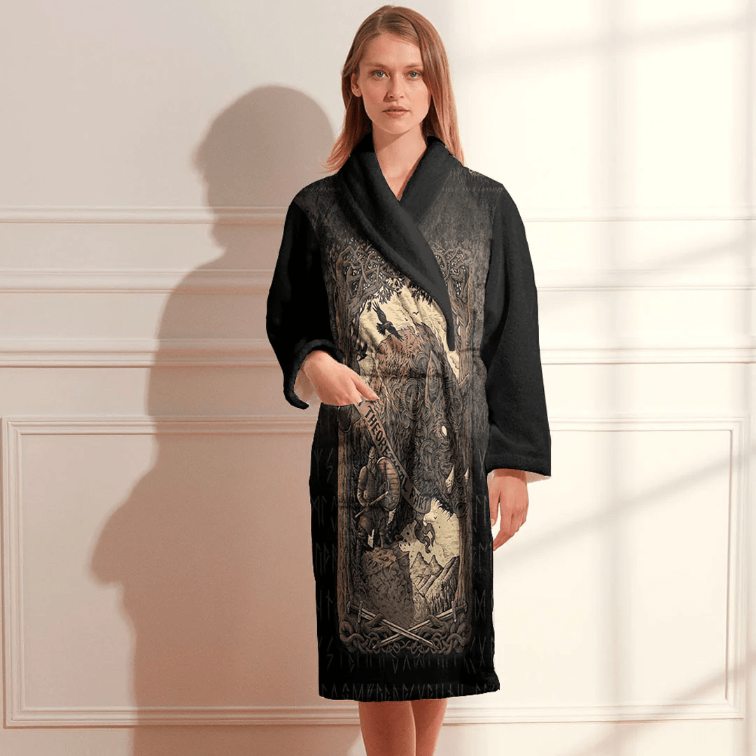 Bathrobe Viking Wild Boar Bath Robe