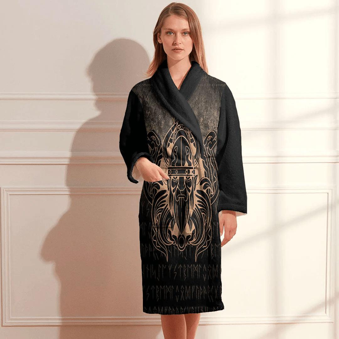 Bathrobe Nordic Warrior Valhalla Norse Bath Robe