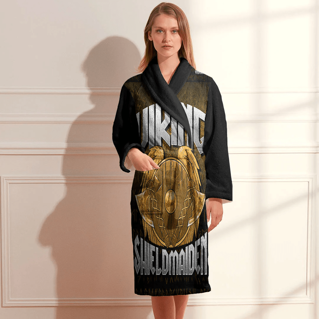 Bathrobe Vikings Shieldmaiden Bath Robe