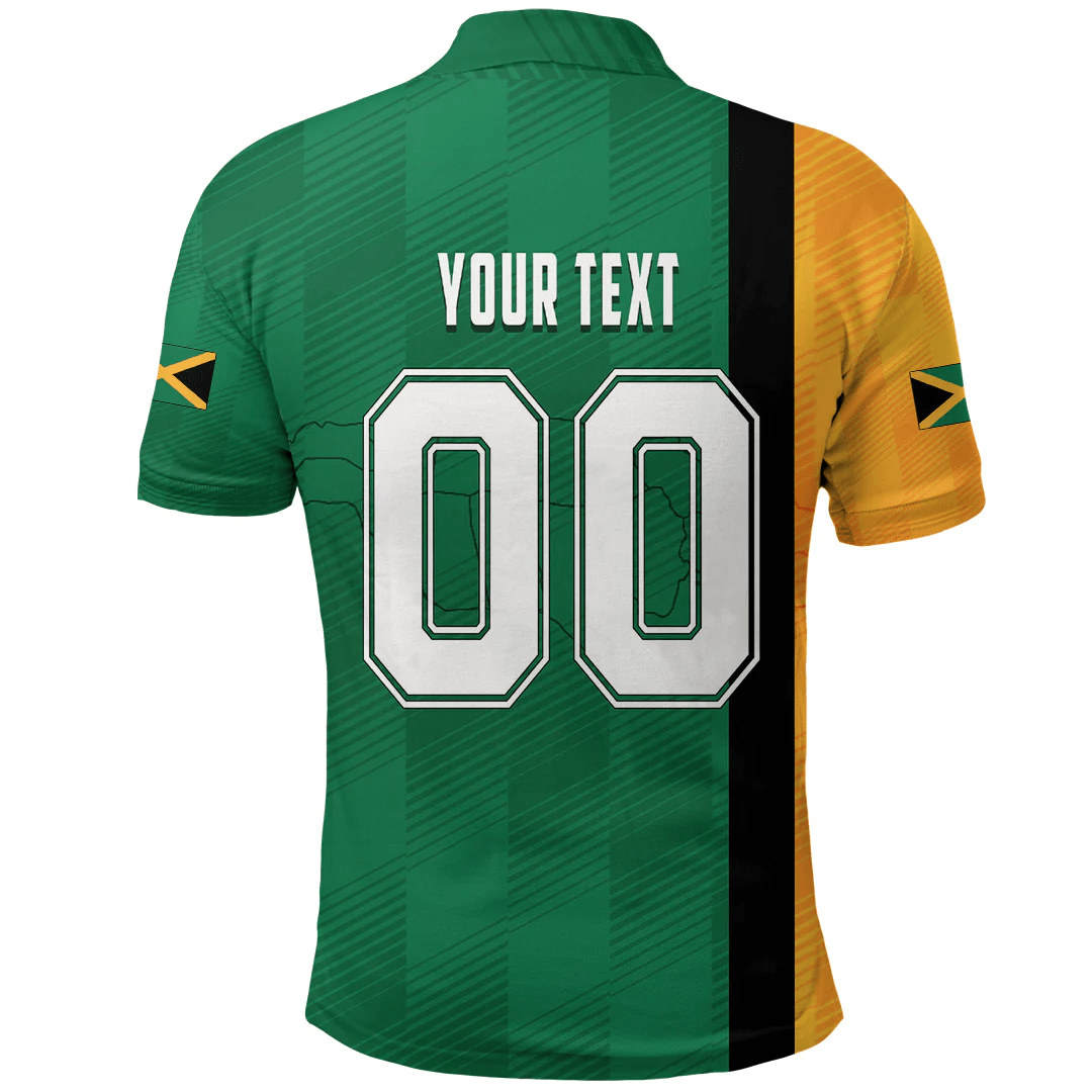 Clothing Custom Jamaica Sport Football Polo Shirt