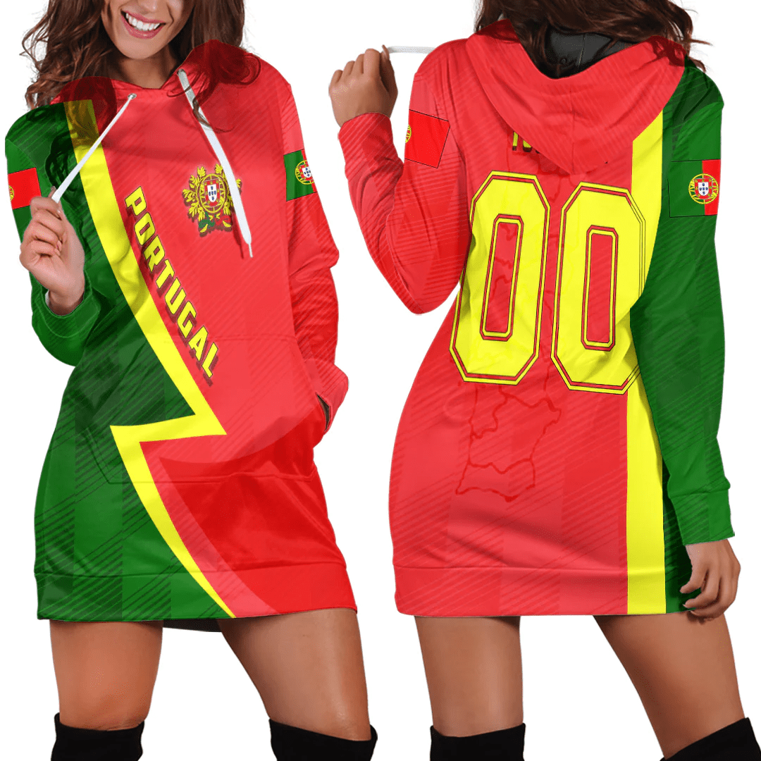 Clothing Custom Portugal Sport Football Hoodie Dress
