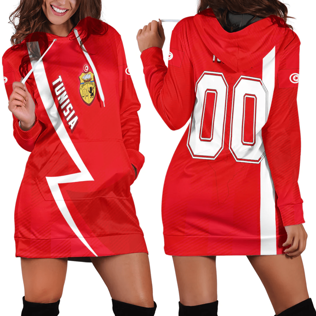 Clothing Custom Tunisia Sport Football Hoodie Dress