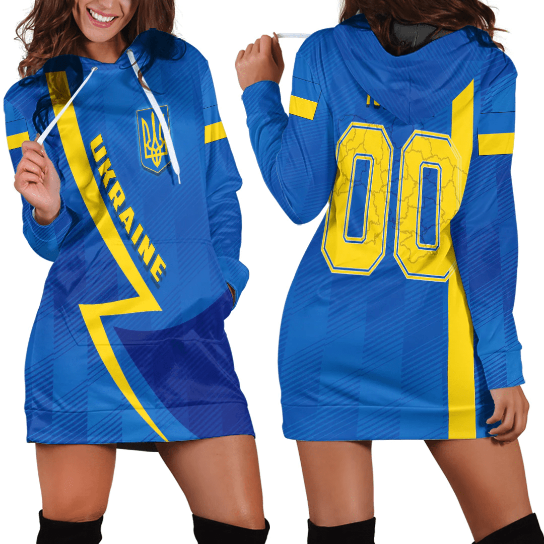 Clothing Custom Ukraine Sport Football Hoodie Dress