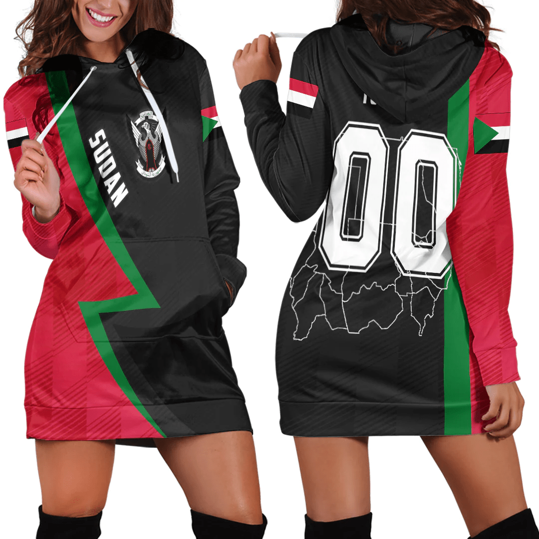 Clothing Custom Sudan Sport Football Hoodie Dress