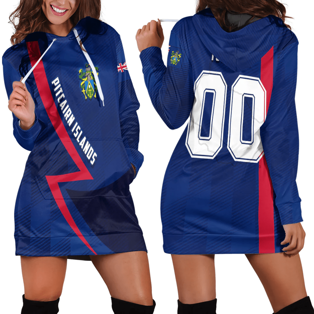 Clothing Custom Pitcairn Islands Sport Football Hoodie Dress