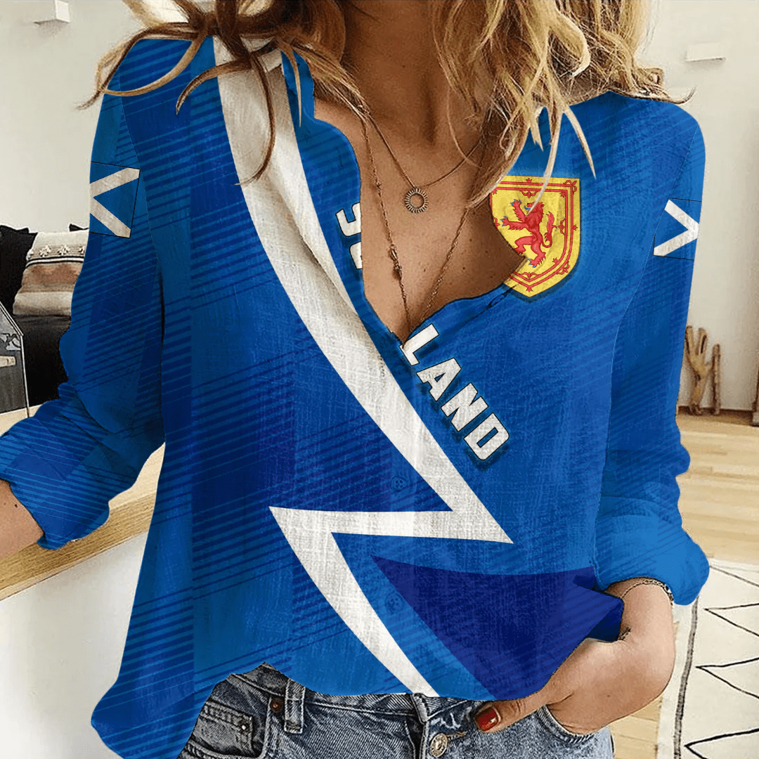 Clothing Custom Scotland Sport Football Women's Casual Shirt