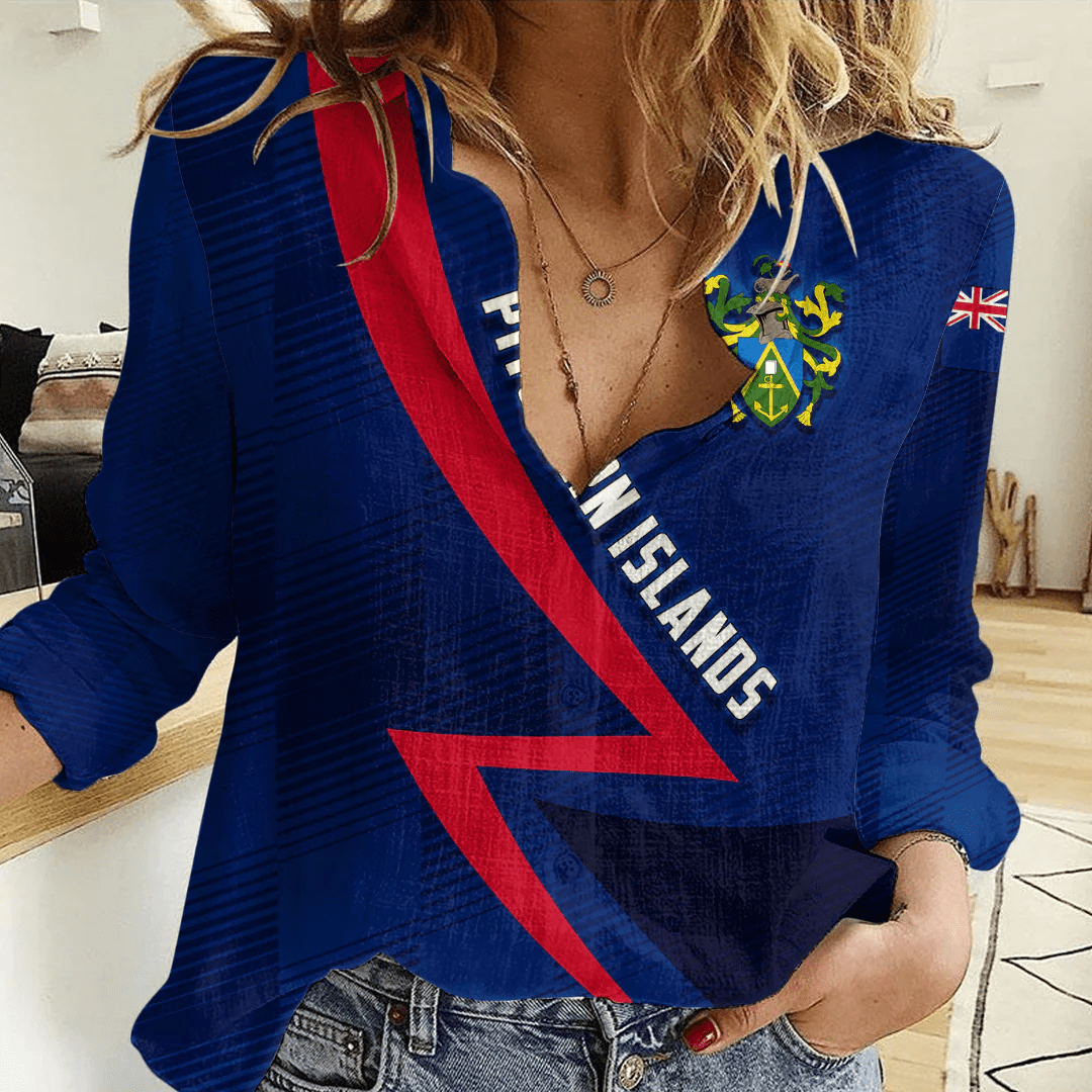 Clothing Custom Pitcairn Islands Sport Football Women's Casual Shirt