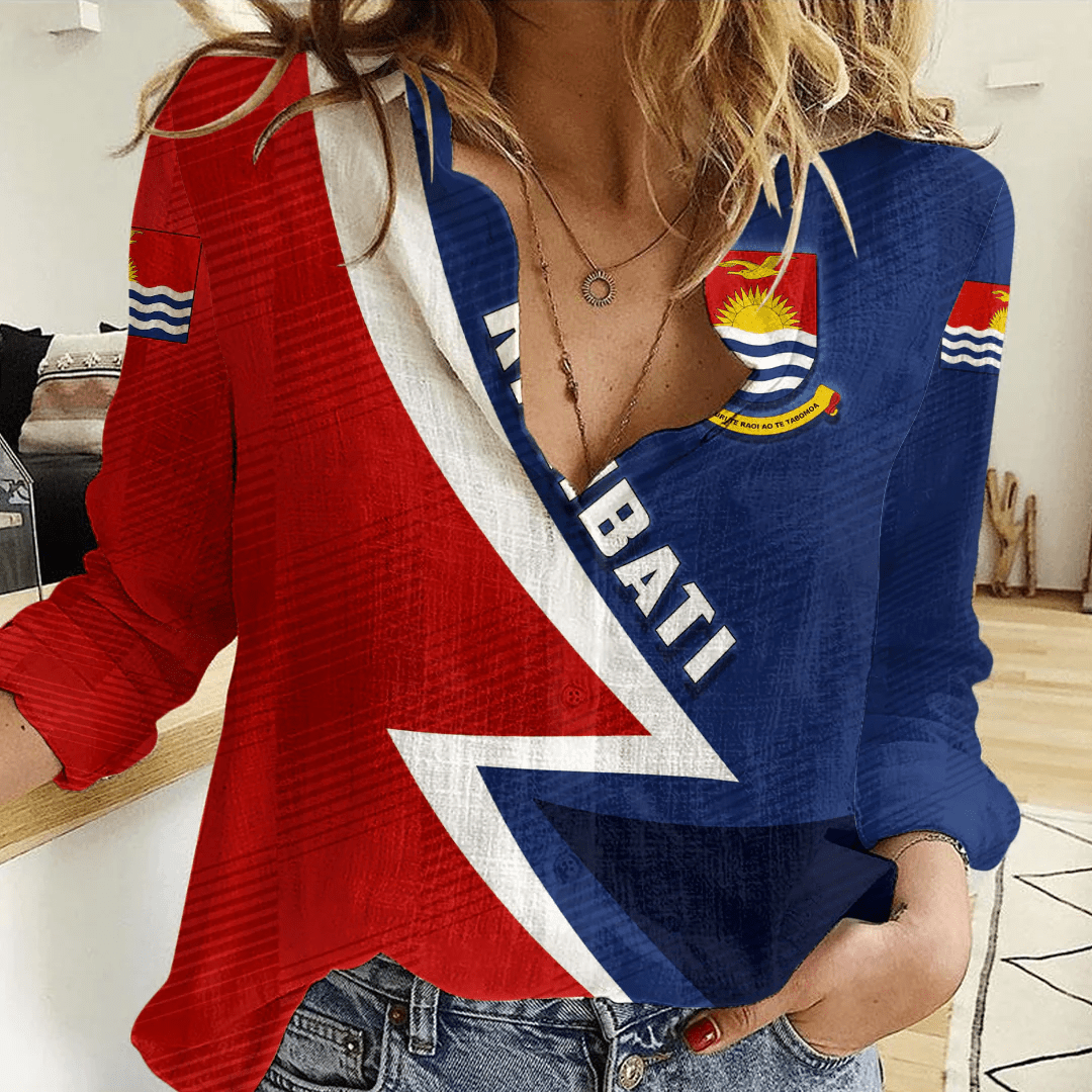 Clothing Custom Kiribati Sport Football Women's Casual Shirt