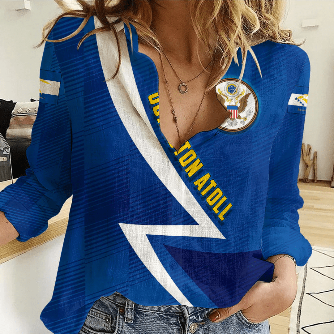 Clothing Custom Johnston Atoll Sport Football Women's Casual Shirt