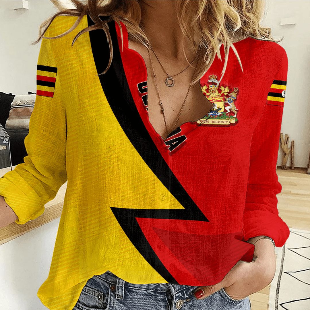 Clothing Custom Uganda Sport Football Women's Casual Shirt
