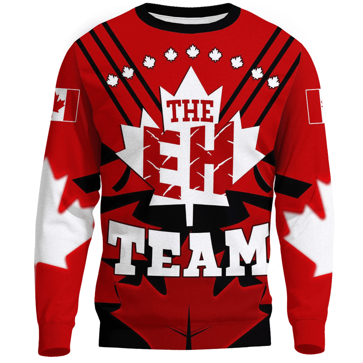 Clothing Canada Day Maple Leaf The EH Team Sweatshirts