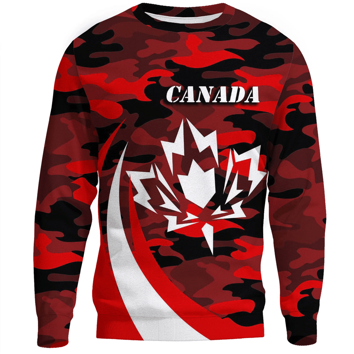 Clothing Canada Red Camo and Leaf Sweatshirts