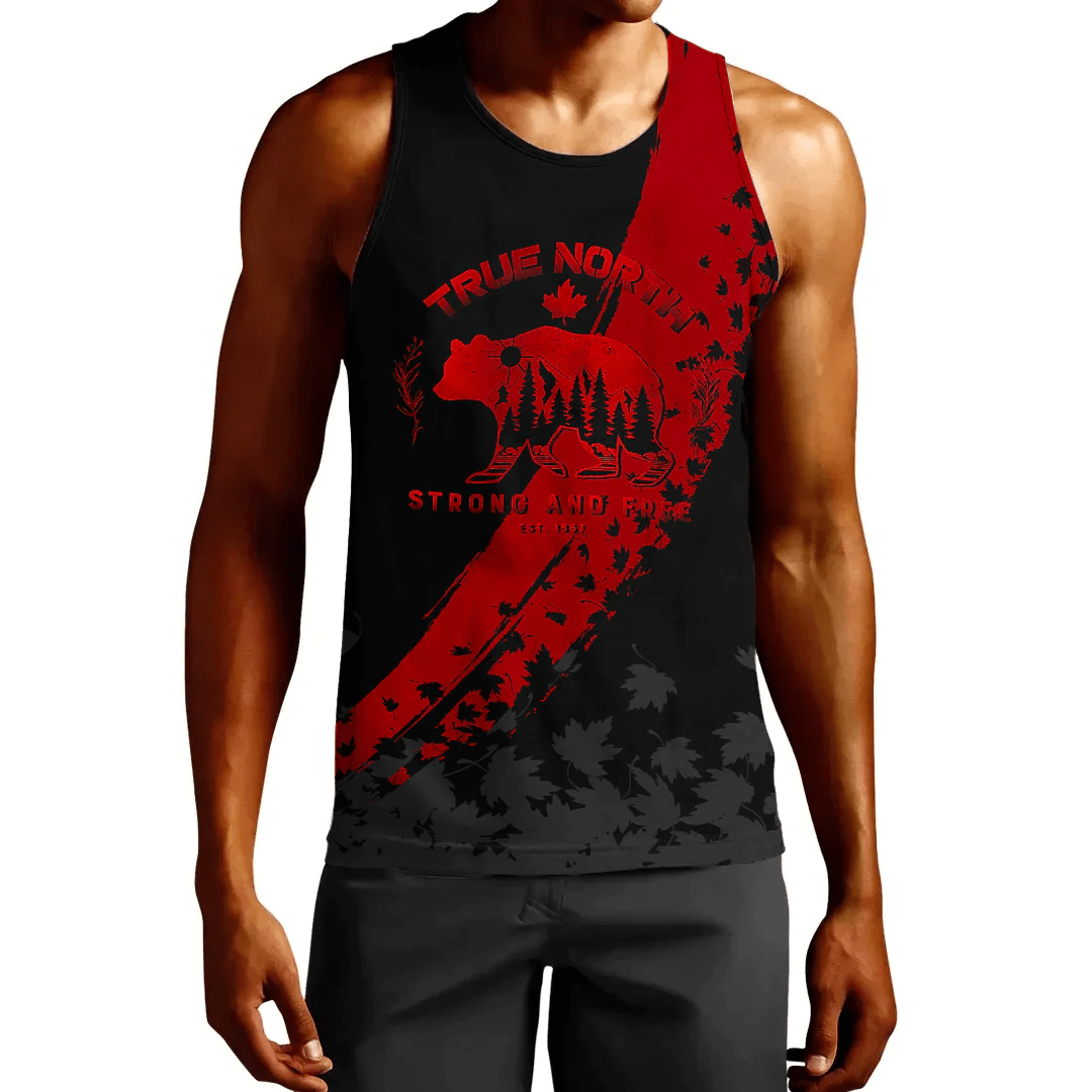 Clothing Canada Bear True North Strong And Free Tank Top