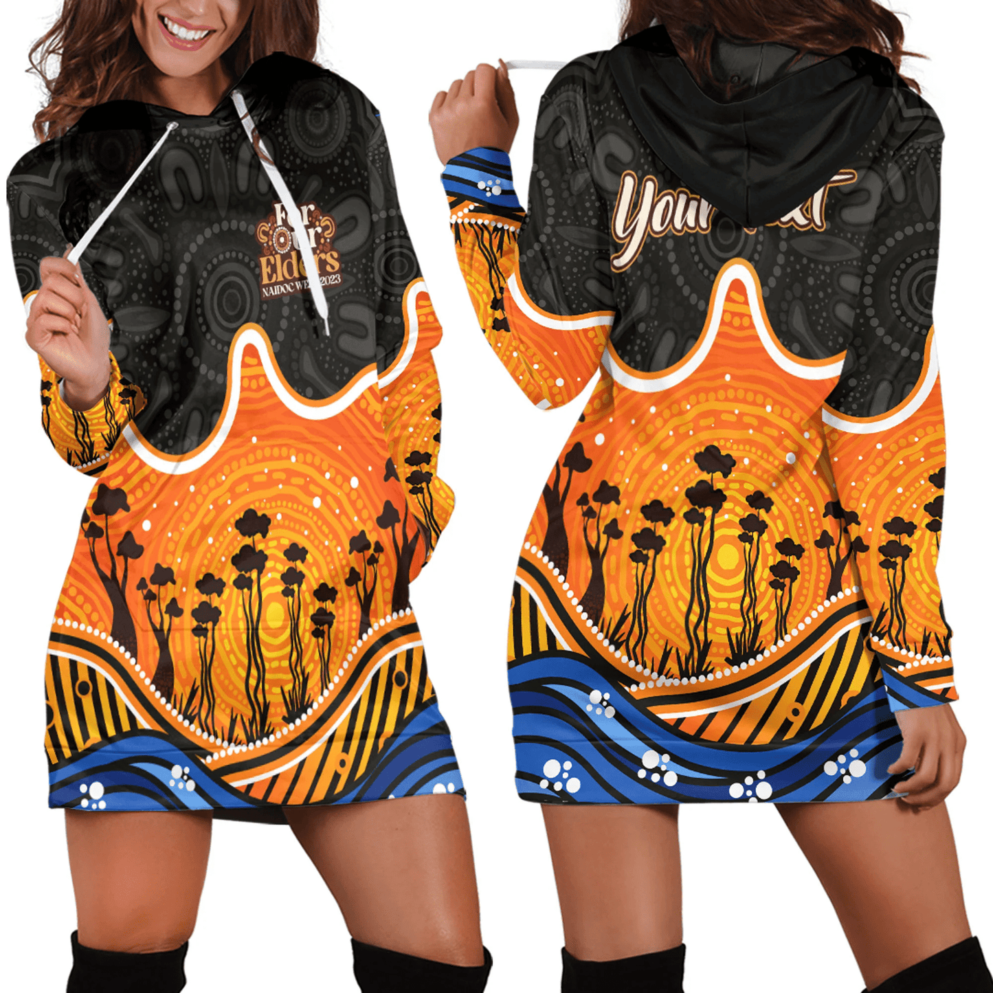 Clothing Naidoc Week 2023 For Our Elders Hoodie Dress
