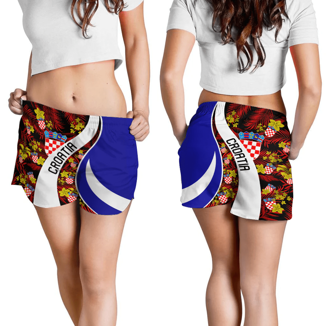 Shorts Croatia Short Vintage Tropical Summer Style