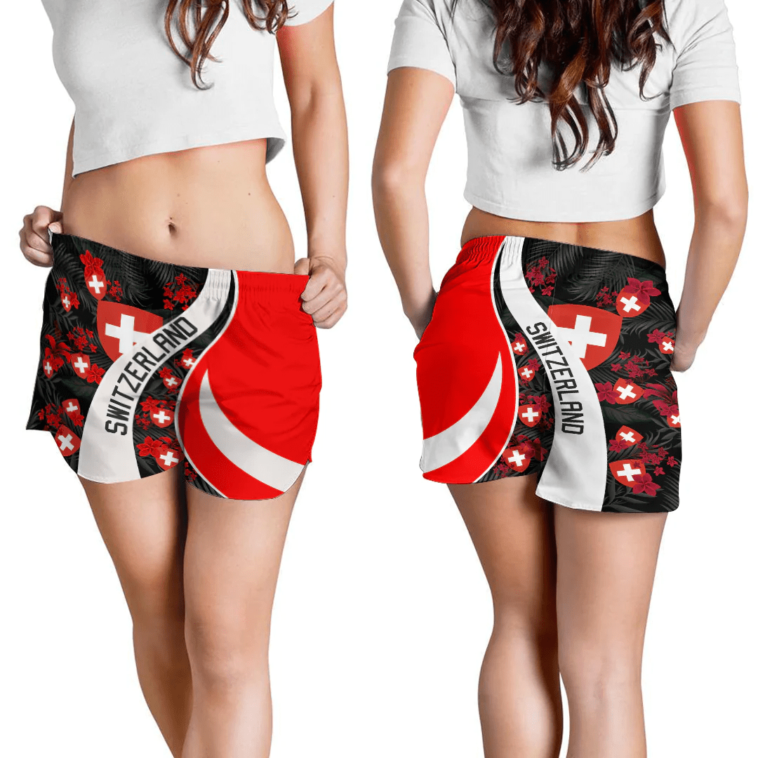 Shorts Switzerland Short Vintage Tropical Summer Style