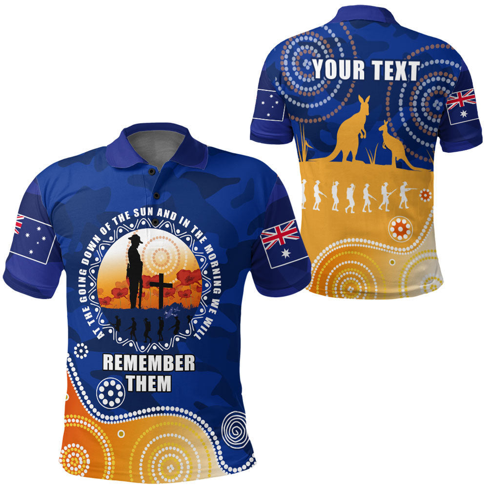 Clothing Custom Australia Anzac Camouflage Vitality Polo Shirt
