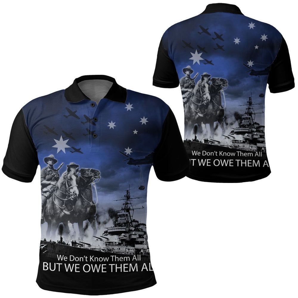 Clothing Anzac Day Australia Light Horse Polo Shirt