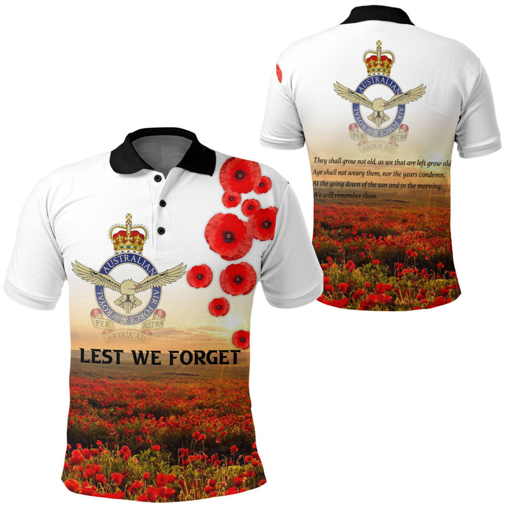 Clothing Anzac Day Australian Air Force Polo Shirt