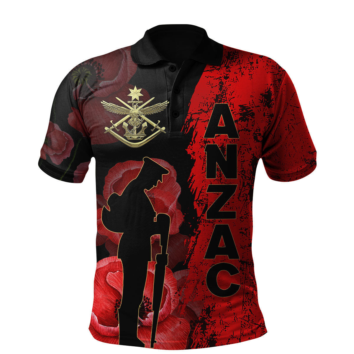 Anzac Day Clothing Anzac Day Australian Defence Force Polo Shirt