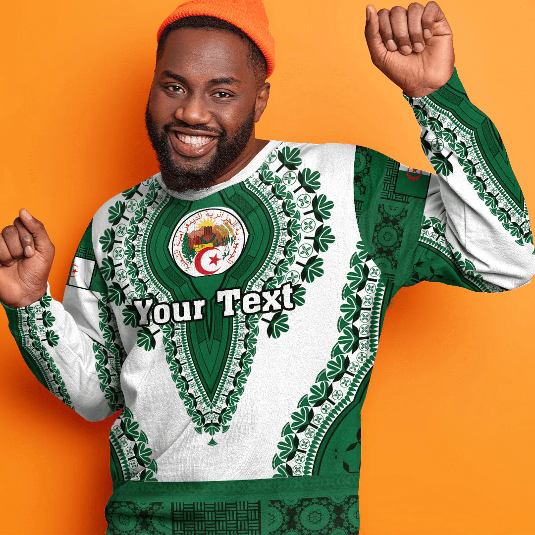 Africa Clothing Algeria Sweatshirt Vintage African Dashiki