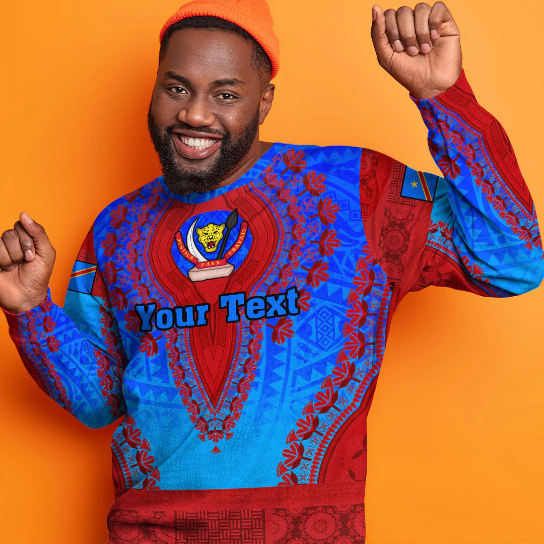 Africa Clothing Democratic Republic Of The Congo Sweatshirt Vintage African Dashiki