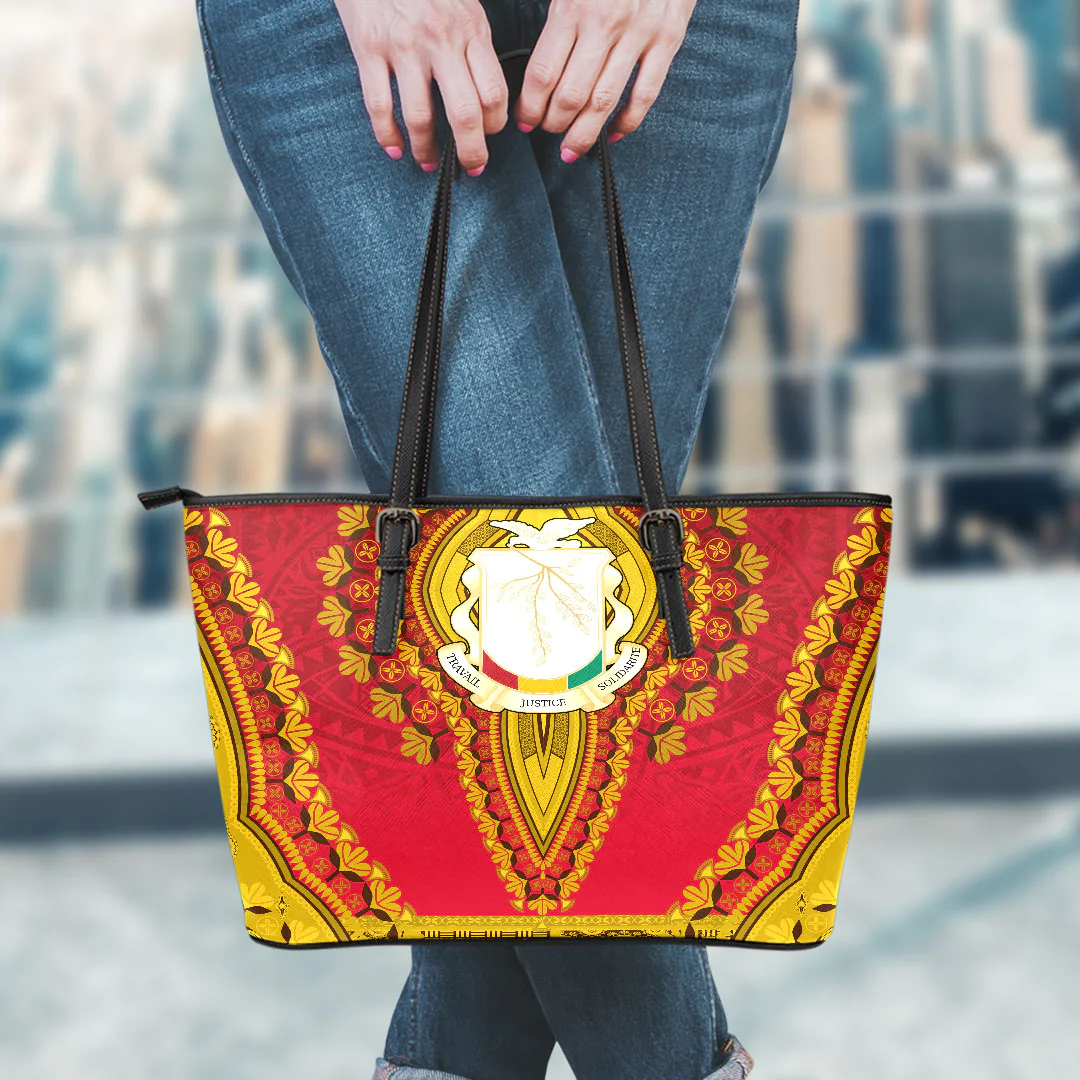 Africa Bag Guinea Leather Tote Bag Vintage African Dashiki