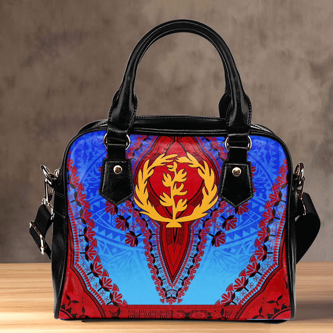 Africa Bag Eritrea Blue Version Shoulder Handbag Vintage African Dashiki