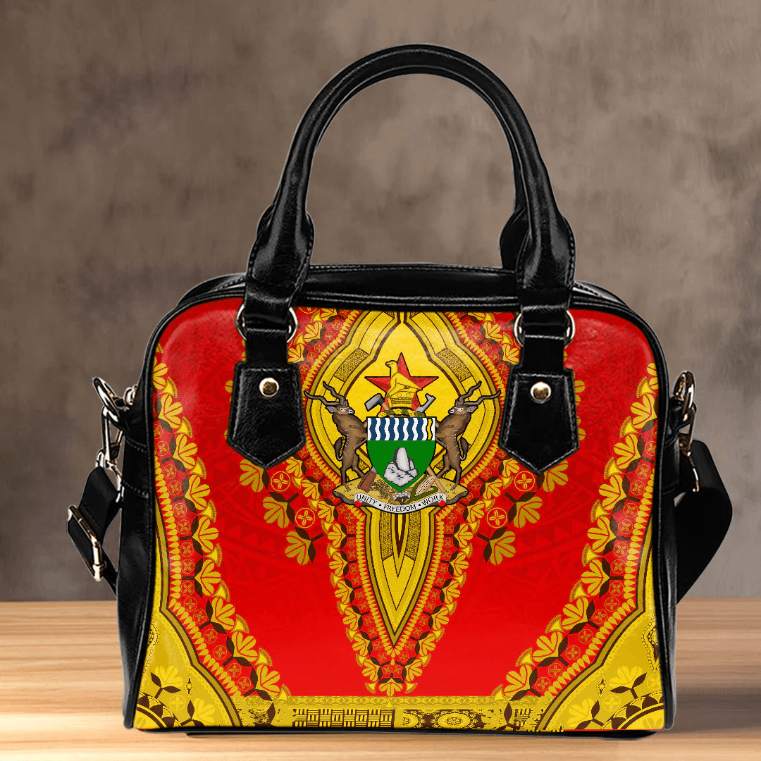 Africa Bag Zimbabwe Red Version Shoulder Handbag Vintage African Dashiki