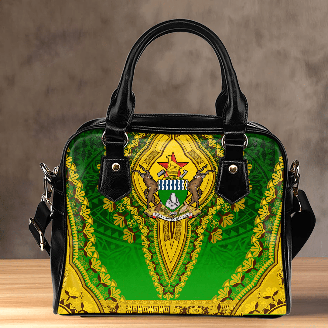 Africa Bag Zimbabwe Green Version Shoulder Handbag Vintage African Dashiki