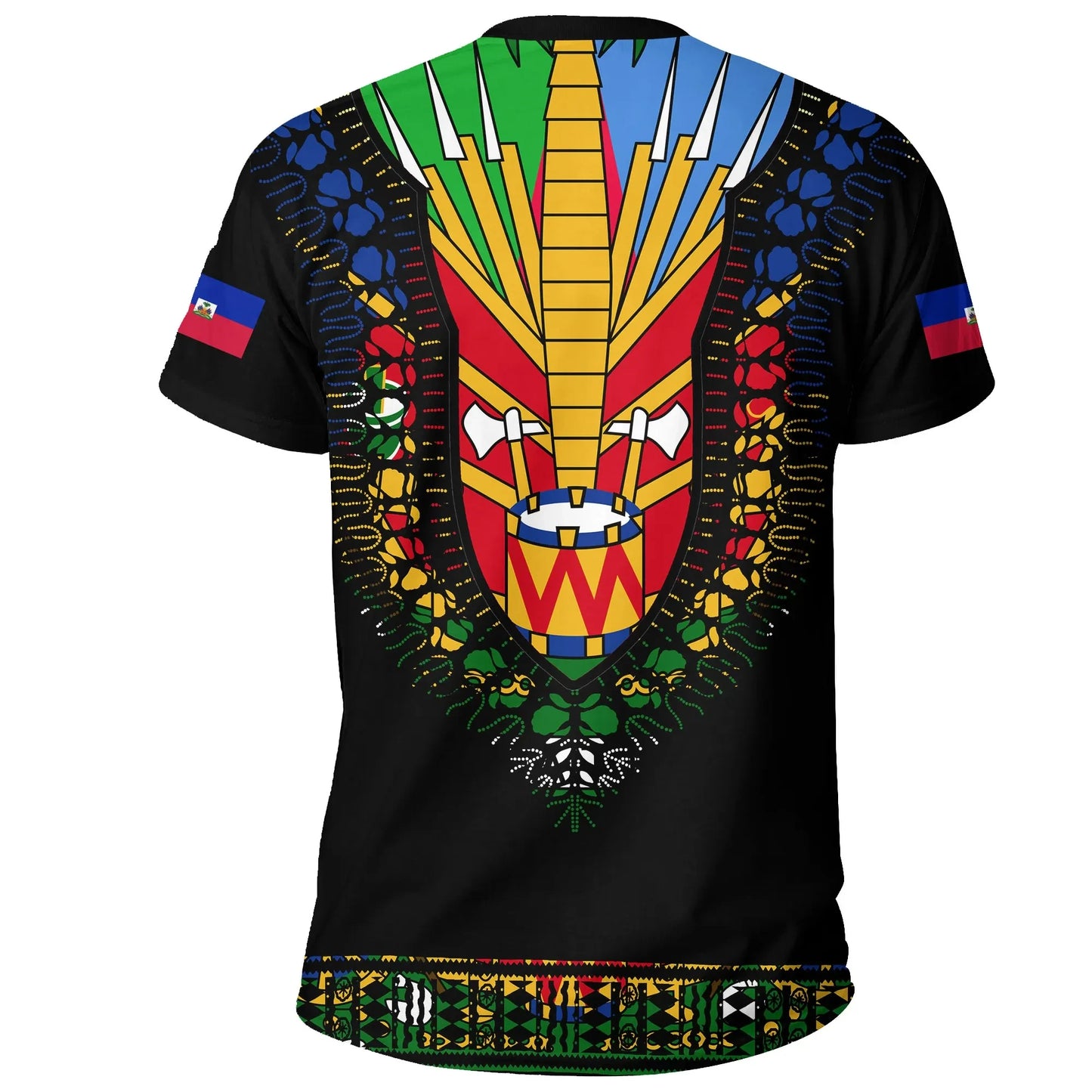 Haiti T Shirt Dashiki Pattern
