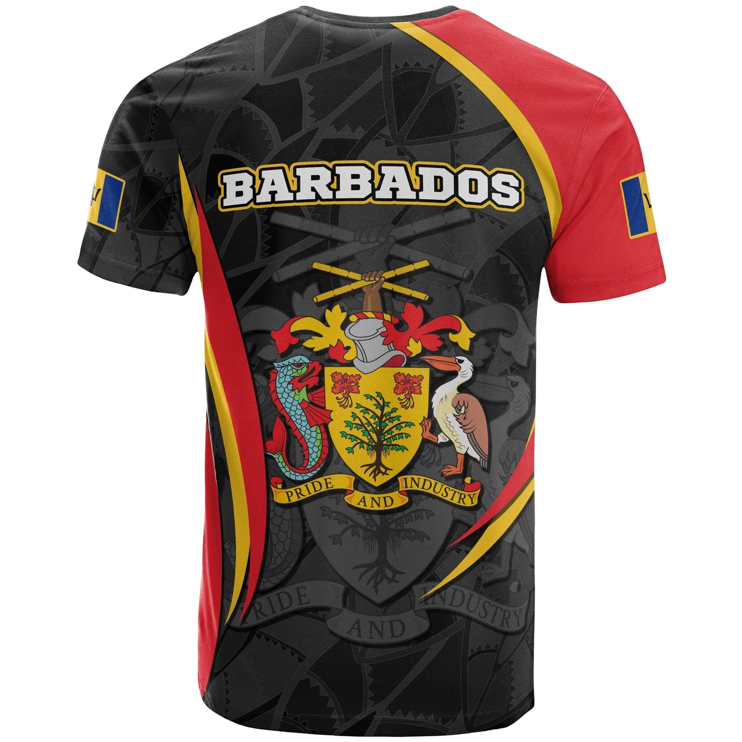 Barbados T Shirt Barbadian Spirit Red