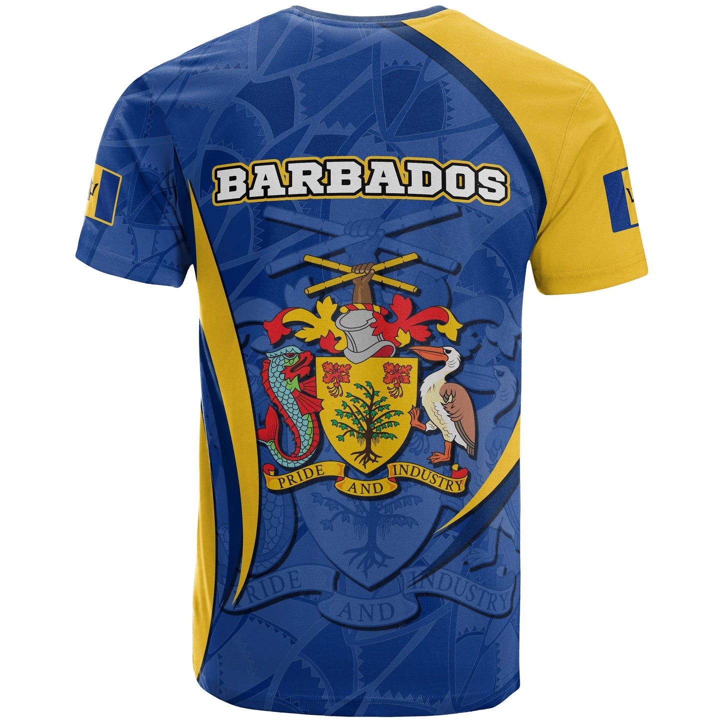 Barbados T Shirt Barbadian Spirit Blue